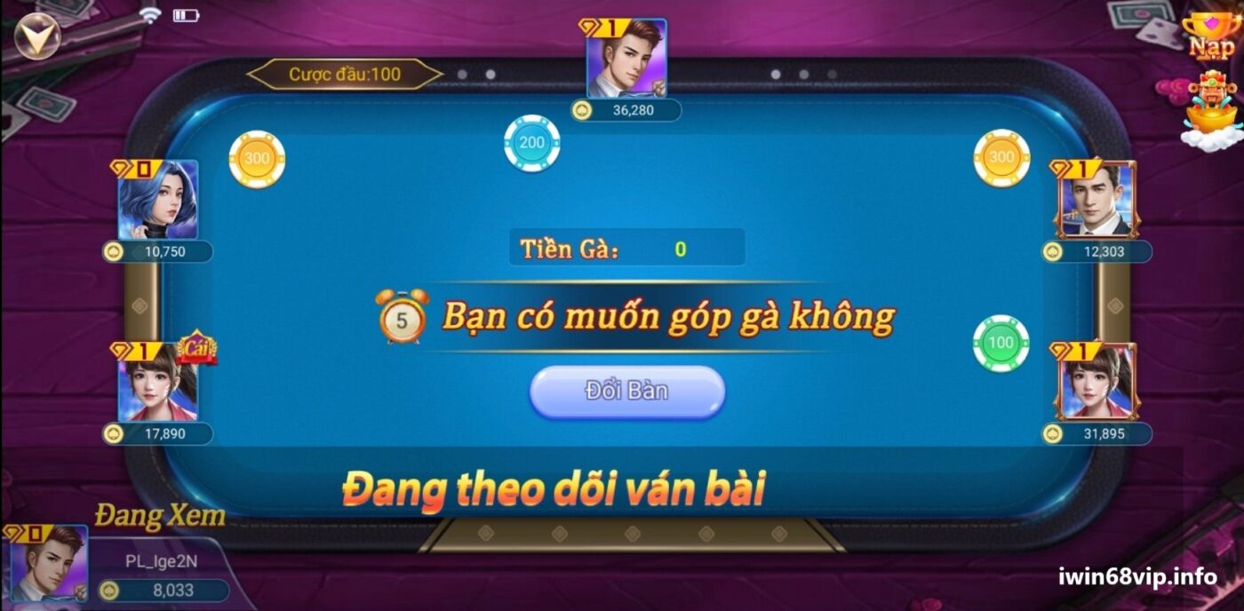 game bài ba cây, cách chơi game ba cây, game ba cây IWIN68