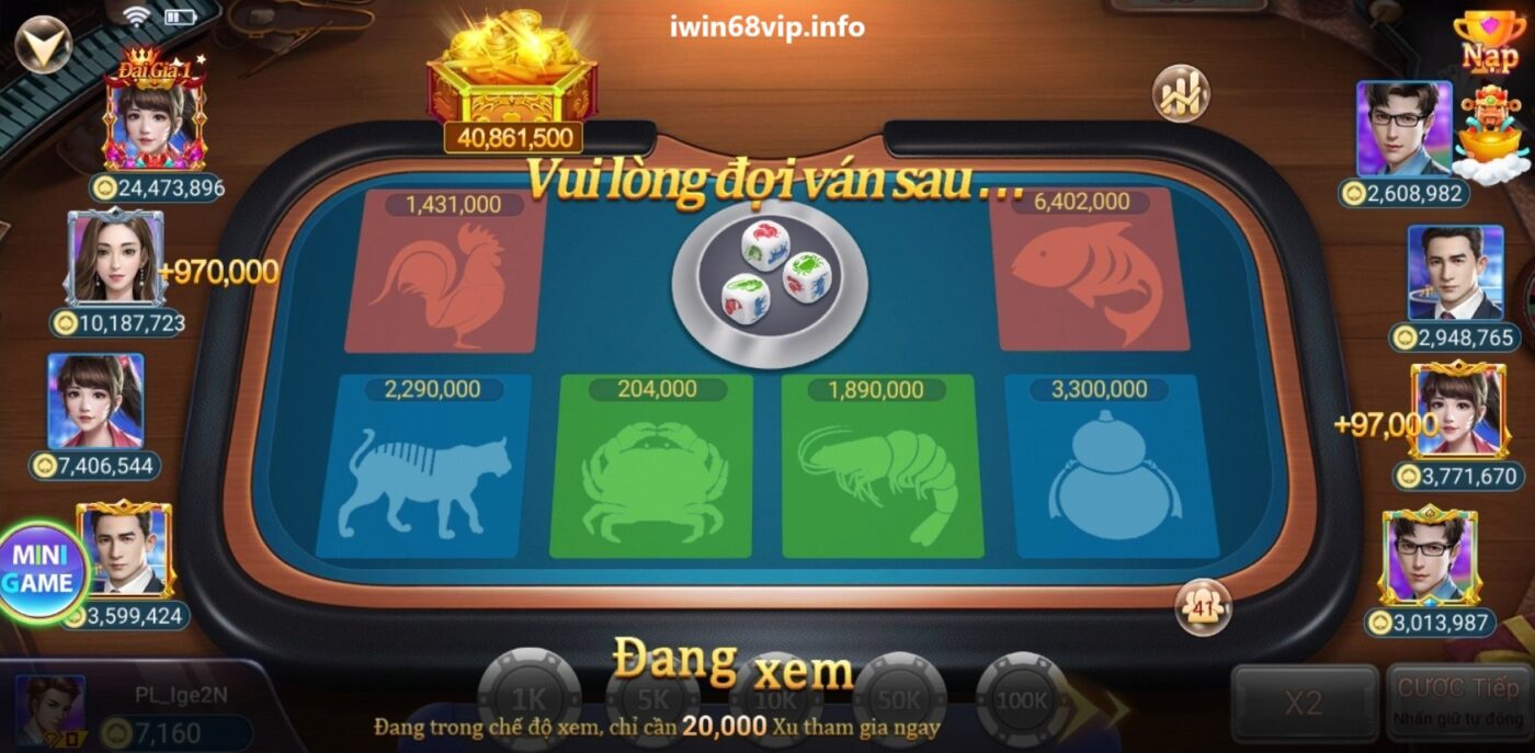 bầu cua IWIN68, game bầu cua IWIN, cách chơi game bầu cua, bầu cua đổi thưởng, game bầu cua online