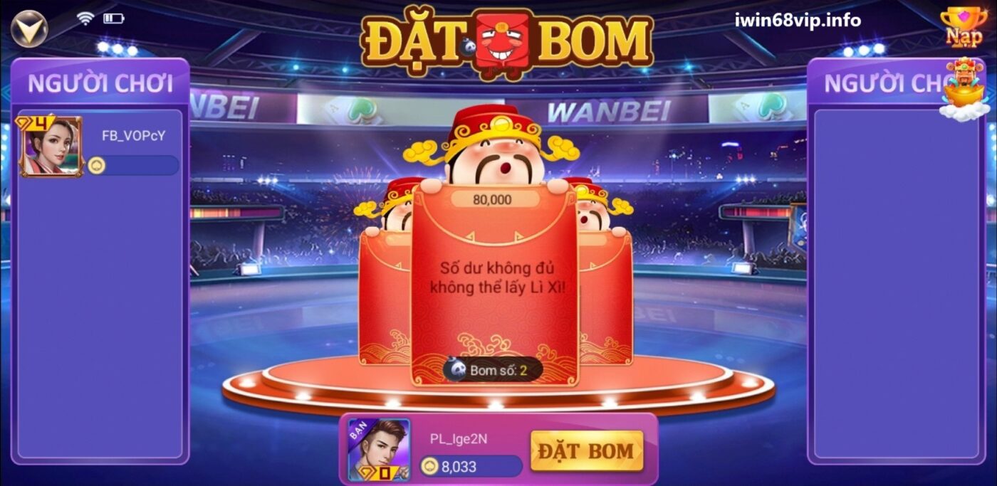 game đặt bom, game đặt bom IWIN68, cách chơi game đặt bom