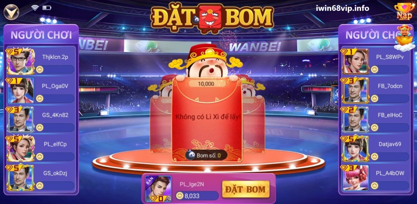 game đặt bom, game đặt bom IWIN68, cách chơi game đặt bom, hướng dẫn chơi game đặt bom, kinh nghiệm chơi game đặt bom