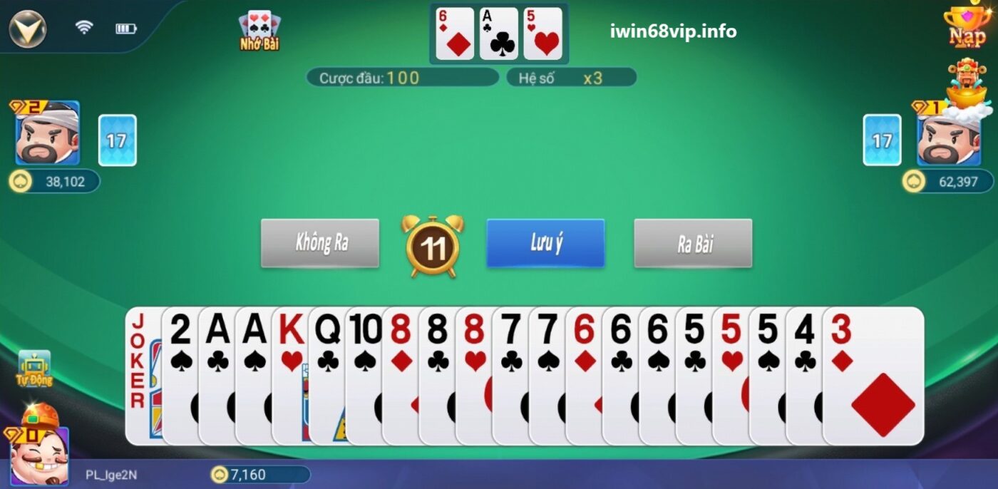 hướng dẫn chơi game địa chủ, game địa chủ IWIN68