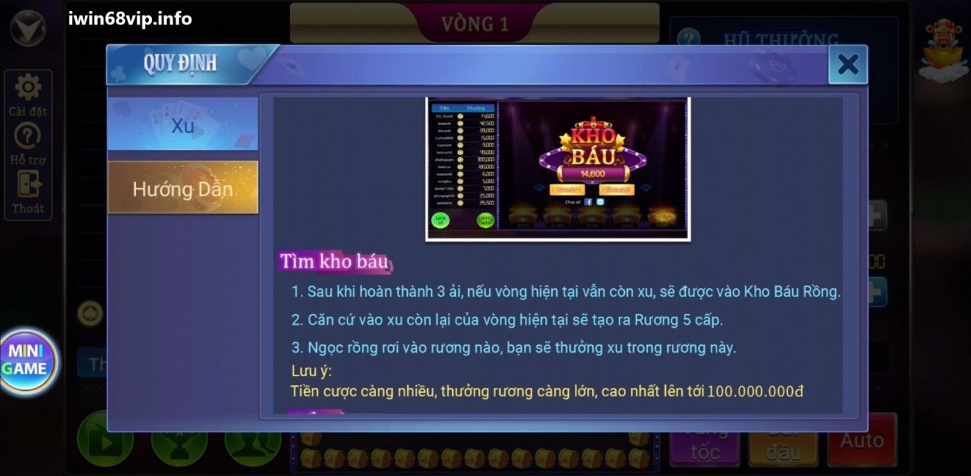 hướng dẫn chơi game đoạt bảo, cách chơi game đoạt bảo