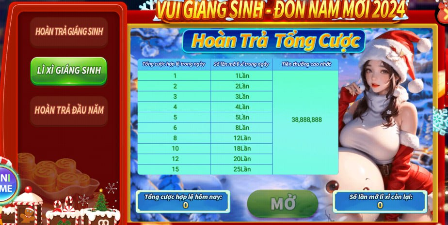 sự kiện giáng sinh tại iwin68