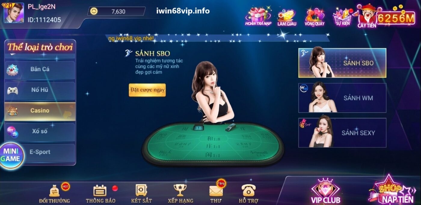 game live casino, sảnh live casino IWIN68, chơi game live casino, live casino IWIN