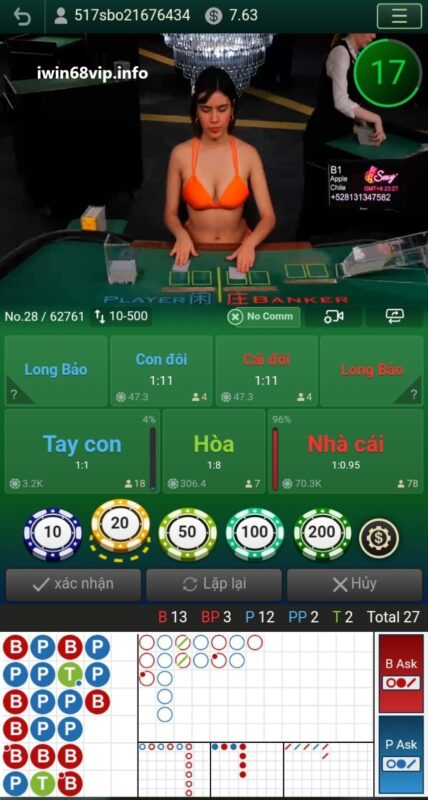 game live casino, sảnh live casino IWIN68, chơi game live casino, live casino IWIN, casino trực tuyến