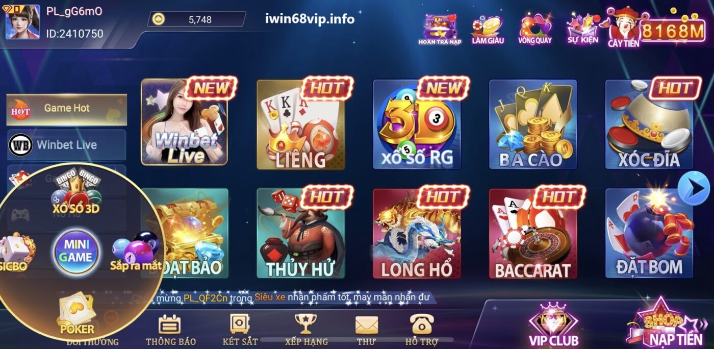 nhà cái IWIN68, game IWIN68, cổng game bài đổi thưởng IWIN68