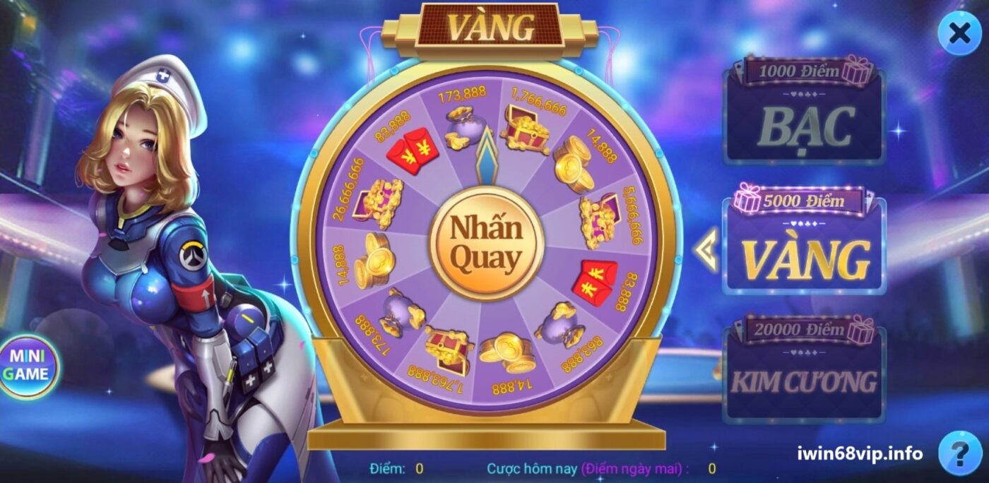 sự kiện vòng quay may mắn IWIN68, vòng quay may mắn IWIN68, sự kiện vòng quay may mắn IWIN, vòng quay vip IWIN68