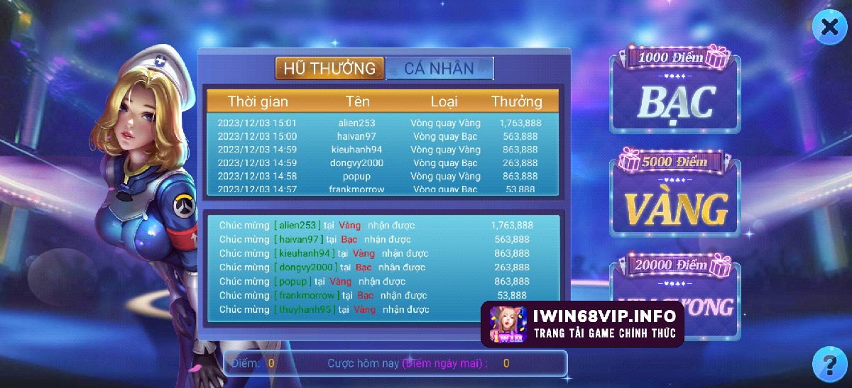 vòng xoay may mắn iwin68, nhận thưởng iwin68, thưởng iwin