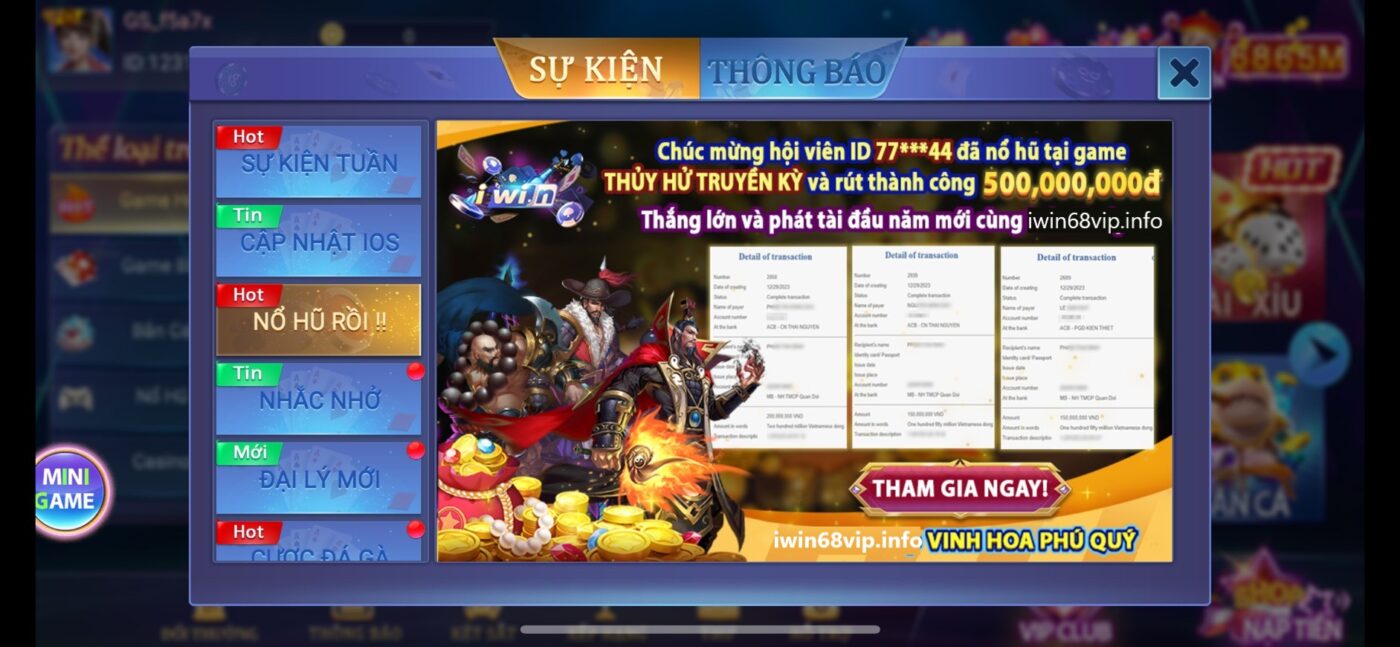 nổ hũ thủy hử IWIN68, game quay hũ thủy hử