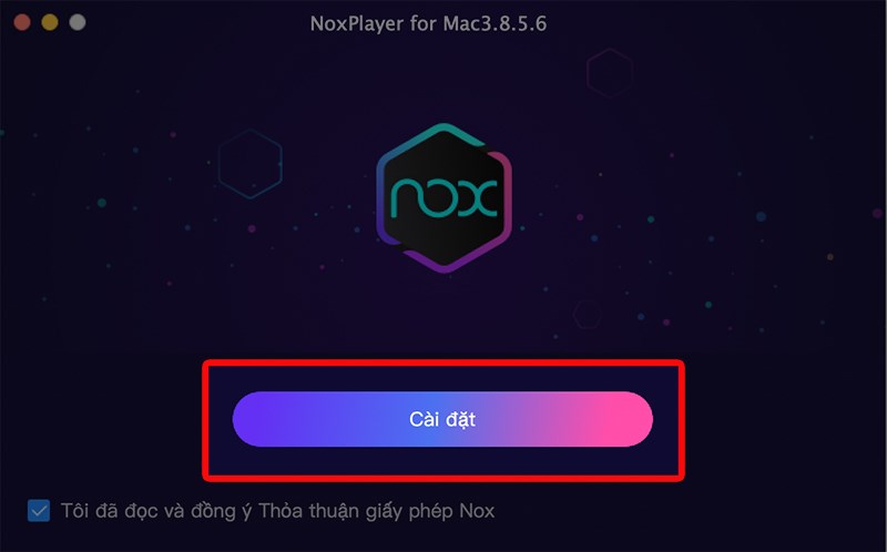 cài đặt NOXPLAYER cho mac