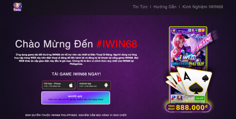 iwin68 bị chặn